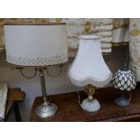 3 table lamps to include Tiffany style