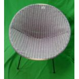 Small rattan tub chair