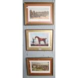 3 horse themed prints