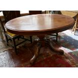 Tilt top loo table