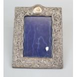 Hallmarked silver photo frame - Approx size: 21.5cm x 16cm