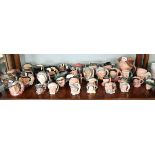 Large collection of Royal Worcester Toby jugs