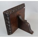 Carved Victorian bracket shelf