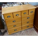 Multi drawer chest - Approx size W: 92cm D: 41cm H: 80cm