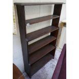 Oak waterfall book case