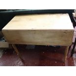 Antique pine drop leaf table