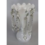 Glass lustre vase