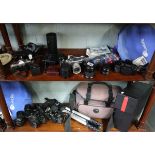 Collection of camera equipment to include lenses