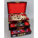Jewellery box & contents