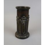Small trench art vase - Approx H: 12cm