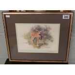 Signed David Shepherd print with blind stamp