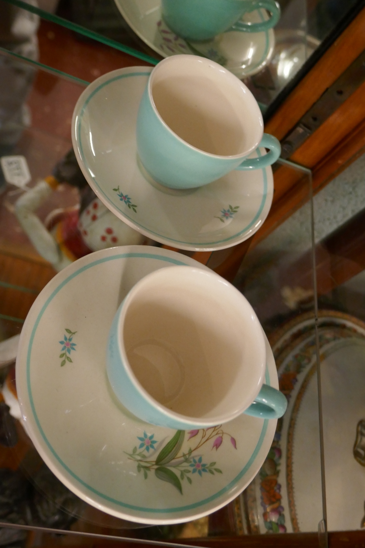 Crown Ducal coffee set for six - Image 3 of 6