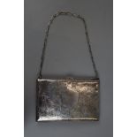 Unusual hallmarked silver note case/purse - W H Hassler circa 1914