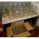 20 glass demijohns & 12 Kilner jars