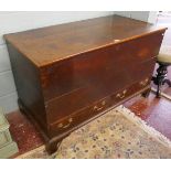 Georgian oak mule chest