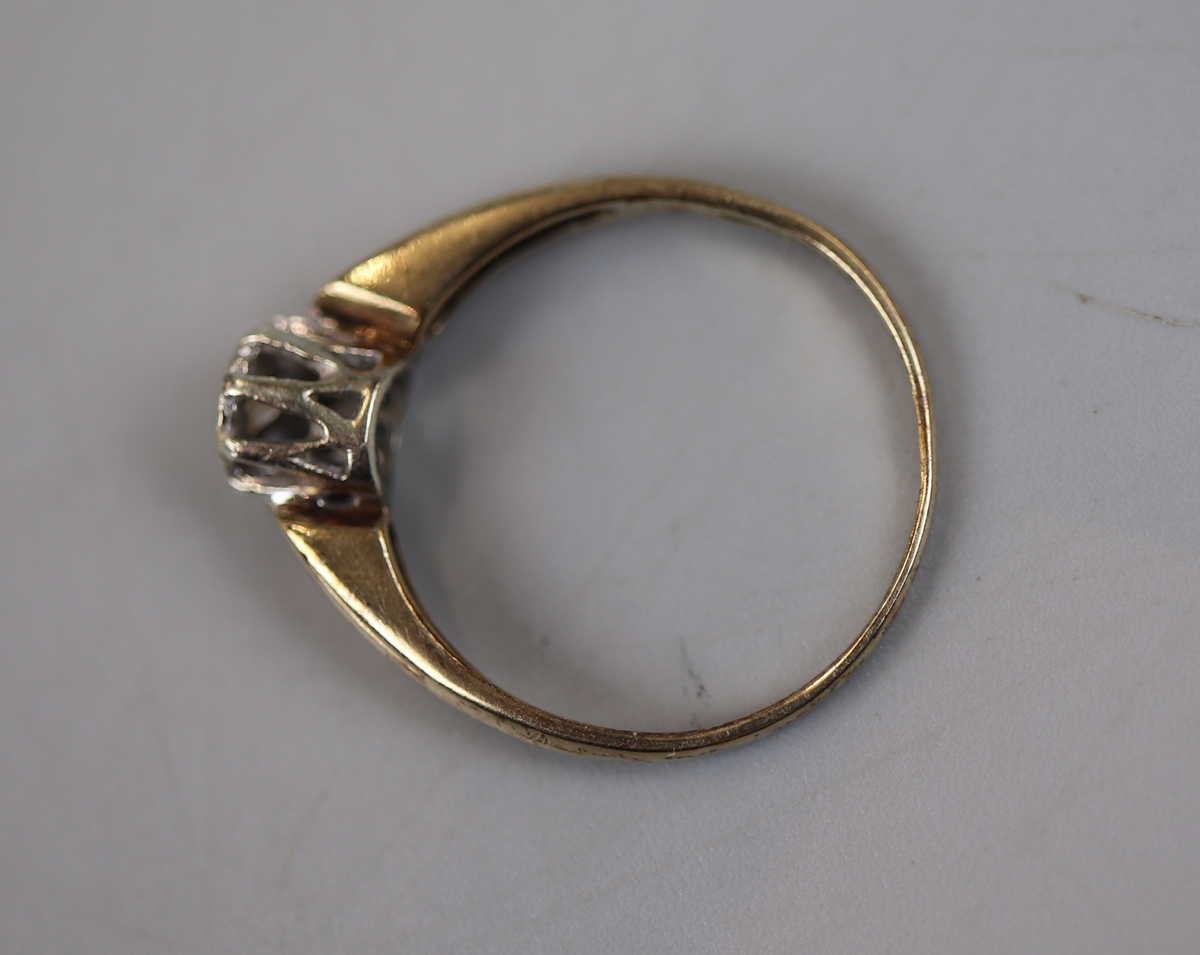 3 gold diamond set rings - Image 7 of 7