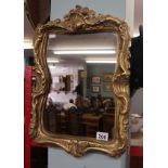 Small gilt framed mirror