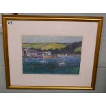 L/E signed print - The estuary at Salcombe