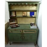 Painted dresser - Approx W: 117cm D: 49cm H: 180cm