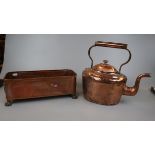 Copper planter & kettle