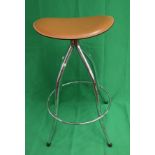 Modern chrome stool