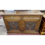 Edwardian oak sideboard