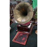 HMV Gramophone and records