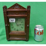 Oak mantle clock