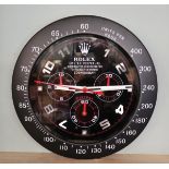 Good quality reproduction Rolex advertising clock with sweeping second hand - Daytona