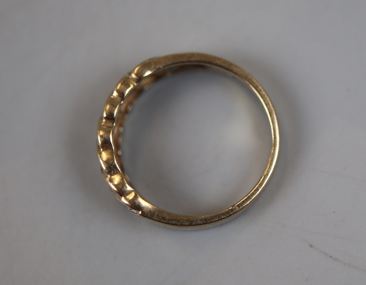 3 gold diamond set rings - Image 3 of 7