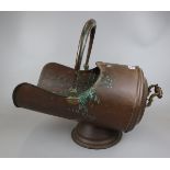 Copper coal scuttle