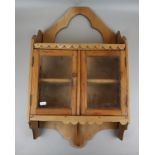 Small pine wall cabinet