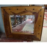 Hardwood framed mirror