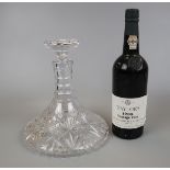 Taylors 1985 vintage Port with ships decanter