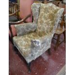 Wingback armchair - A/F