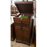 Vintage mahogany cased gramophone