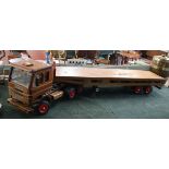 Large scratch built model lorry - Approx L: 145cm