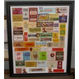 Framed tobacco labels