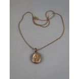 Gold chain & locket