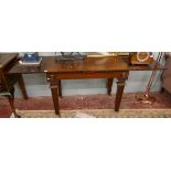 Extending mahogany buffet table