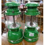 2 Bialaddin hurricane lamps