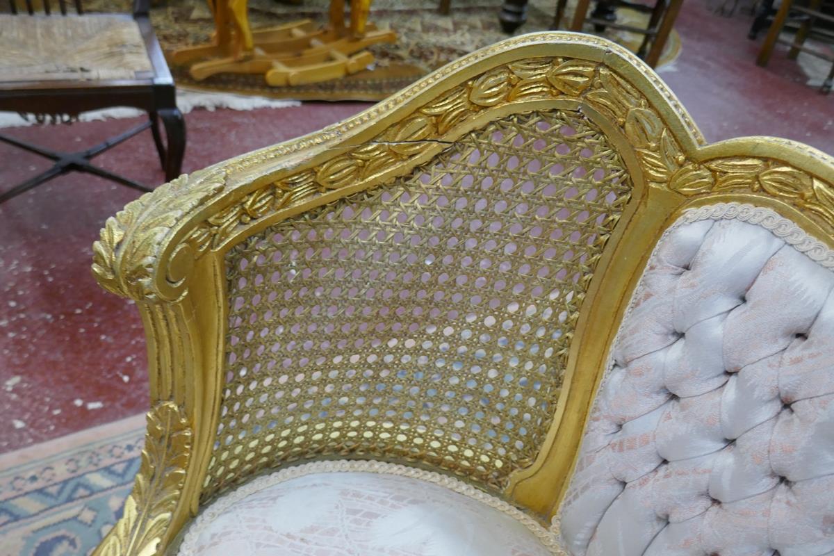 French gilt salon suite - Image 7 of 8