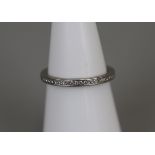 950 Platinum and diamond eternity ring - Size I