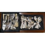 Collection of cutlery to include decanter collars