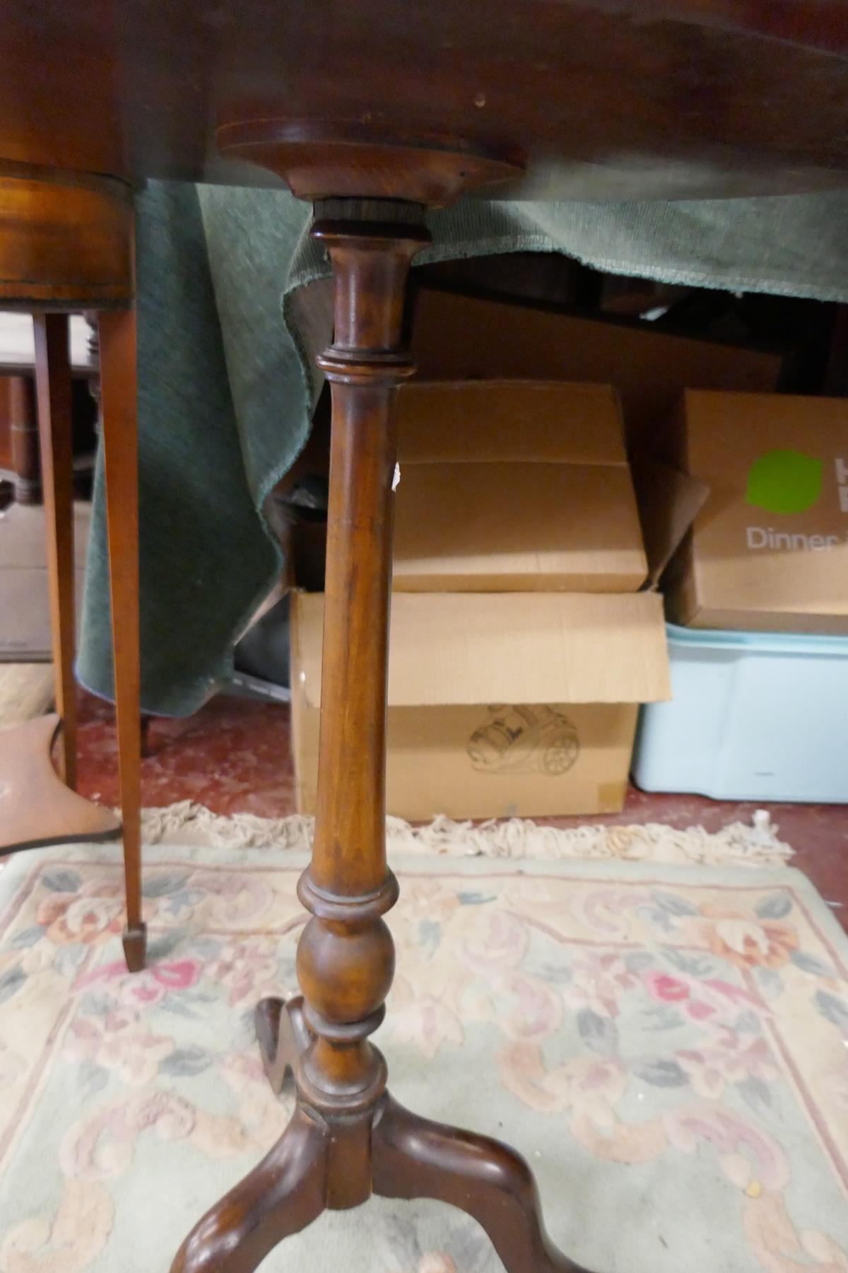 Inlaid mahogany wine table - Image 3 of 4