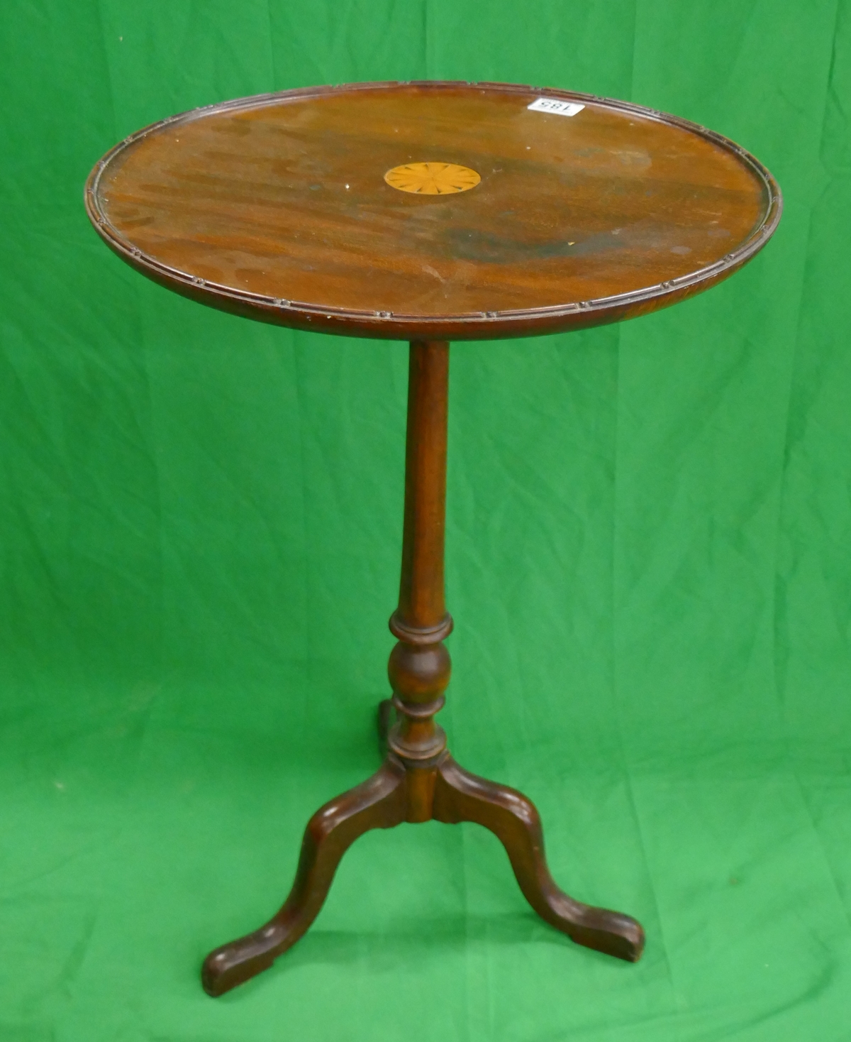 Inlaid mahogany wine table