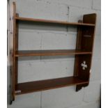 Gothic style wall shelves