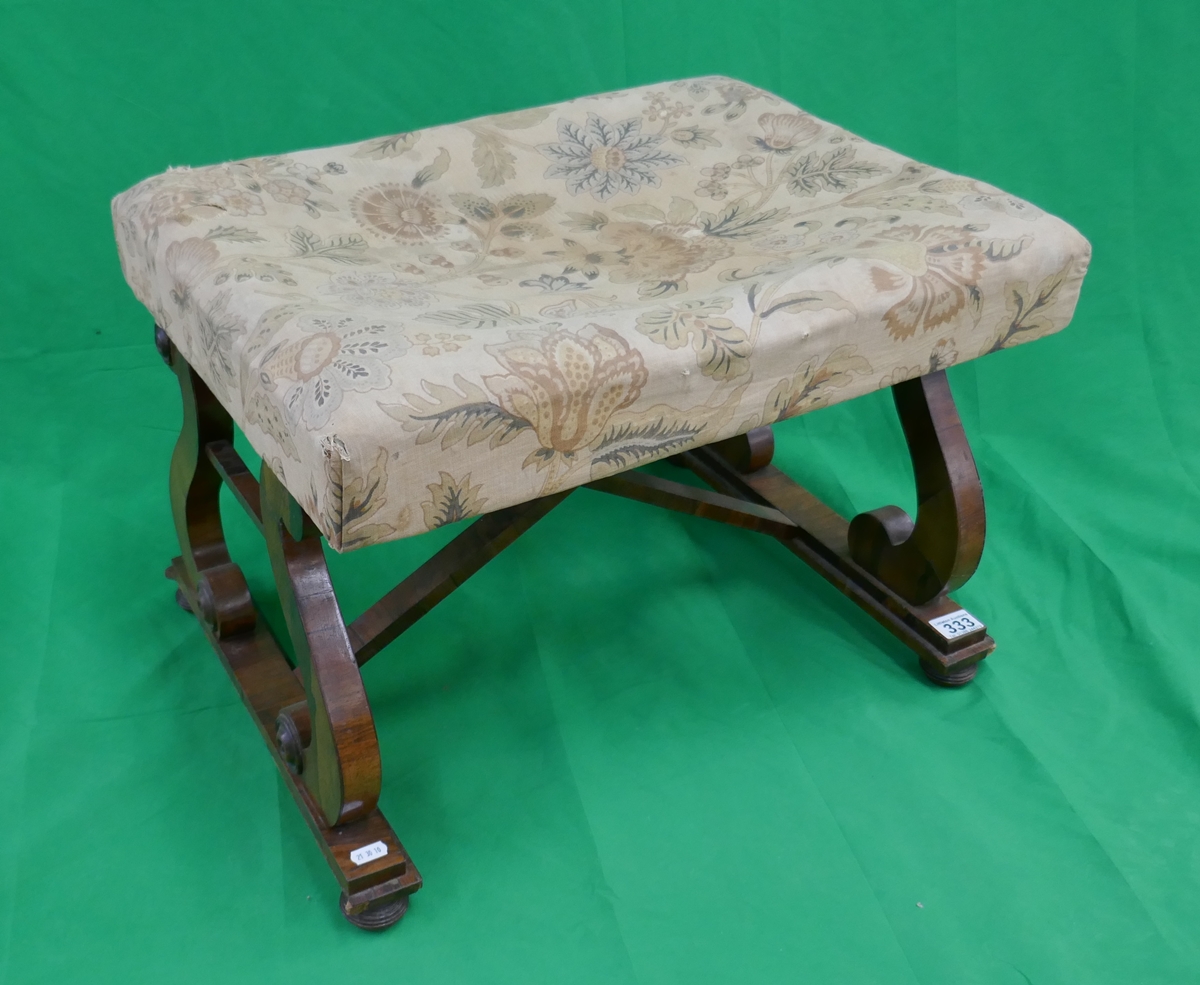 Victorian rosewood stool