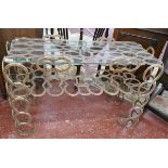 Unusual horse shoe console table - Approx. W: 102cm D: 43cm H:66cm