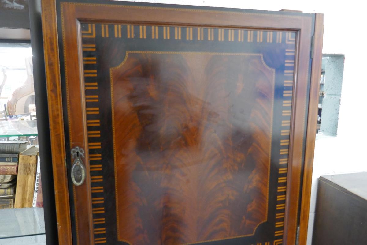 Edwardian inlaid mahogany gentleman's press - Approx. W: 77cm D: 54cm H: 187cm - Image 2 of 8